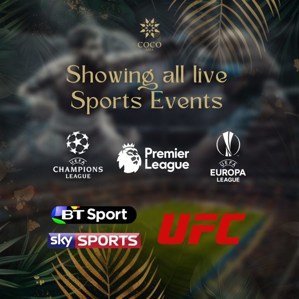 Showing all live sports events - Coco Asia